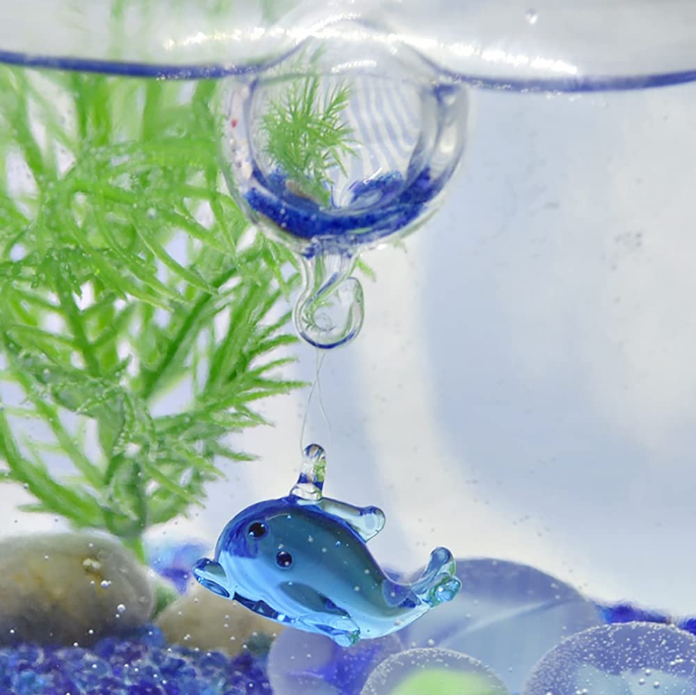 Amazon.co.jp: フォーカート かわいい手作り ガラス細工 浮玉 イルカ